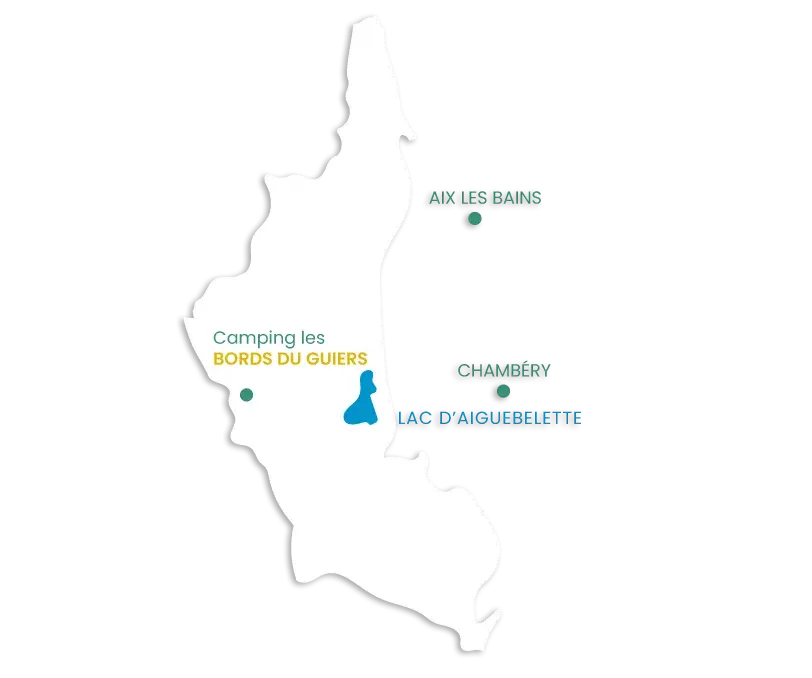 Campsite Les Bords du Guiers Hotel Map