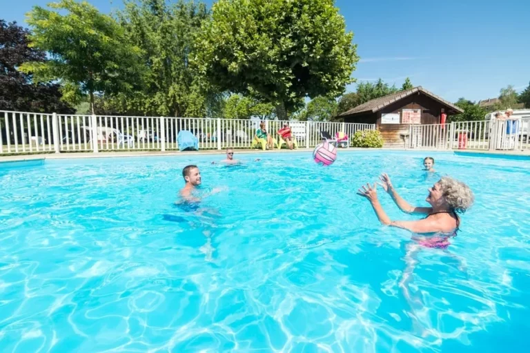 Camping swimming pool heater family games